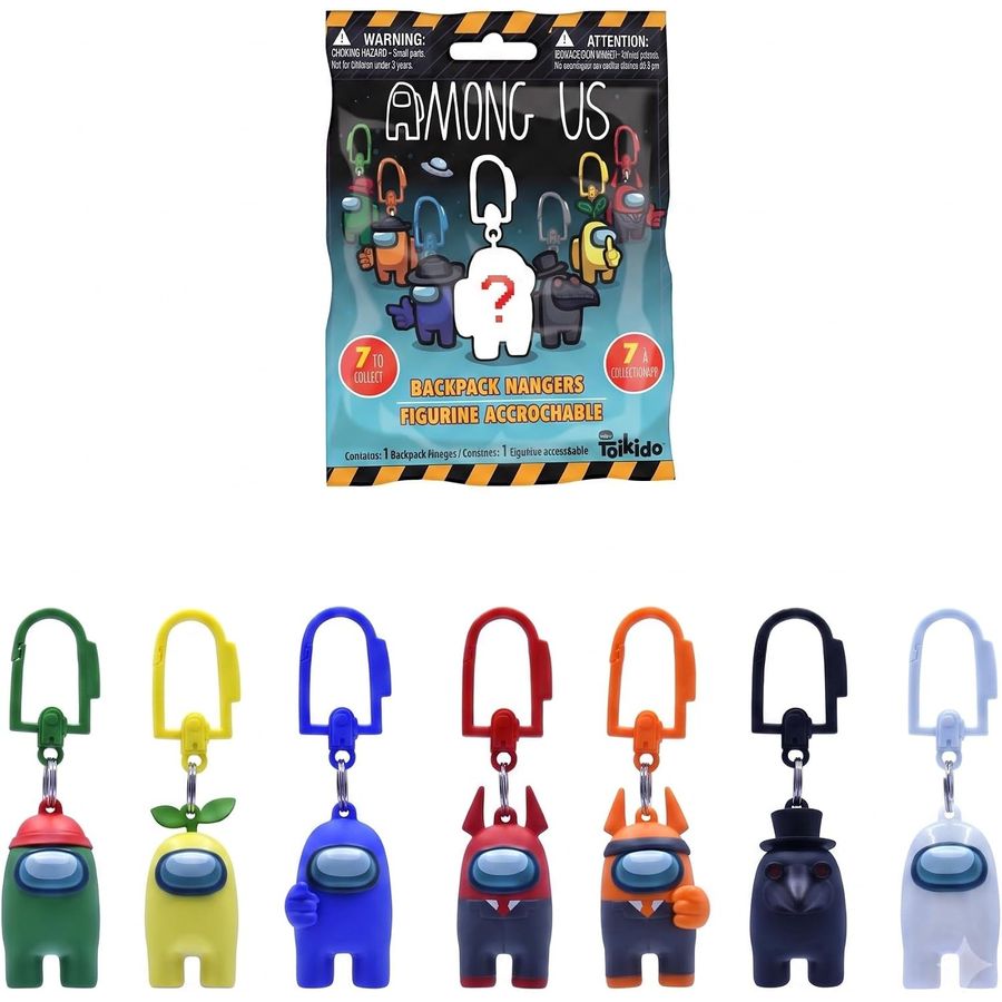 Among Us Blind Bag Backpack Hanger, Glow Rare