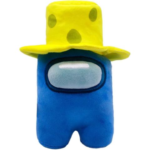 Among Us Blue Cheese Hat Plush, 6 in