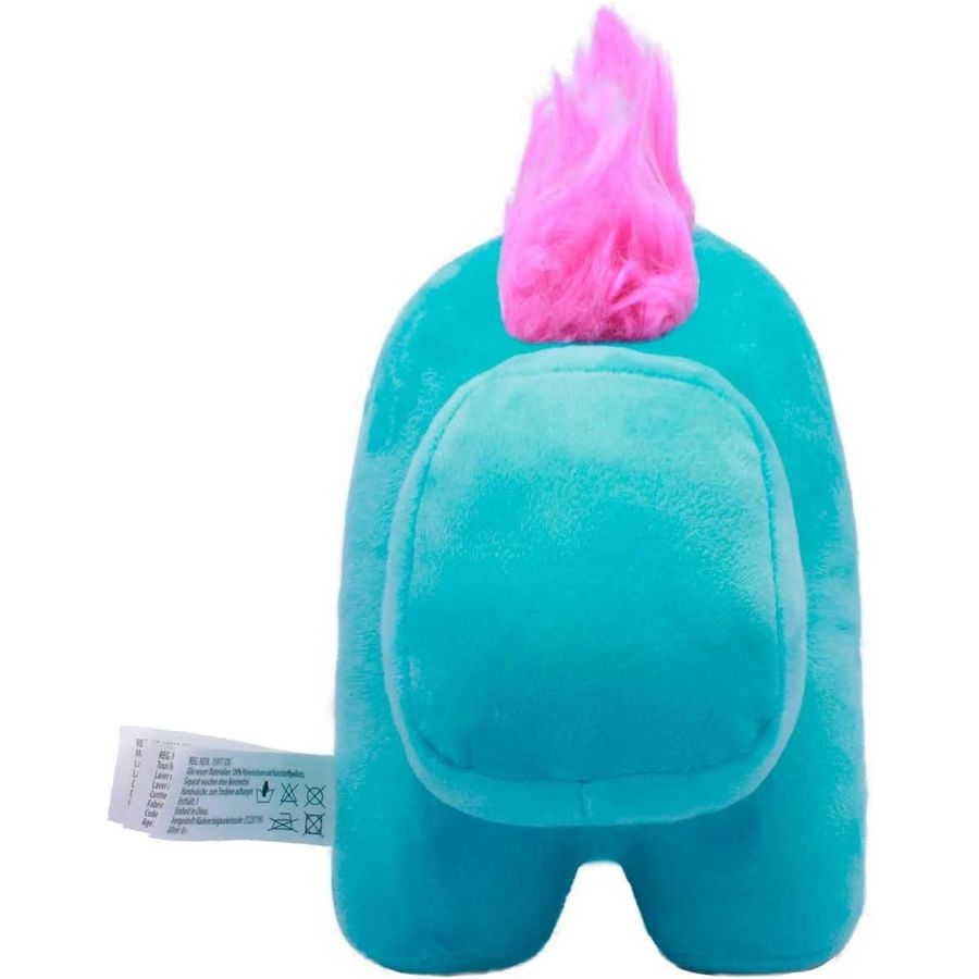 Among Us Cyan Unicorn Plush, 6 in, view 3