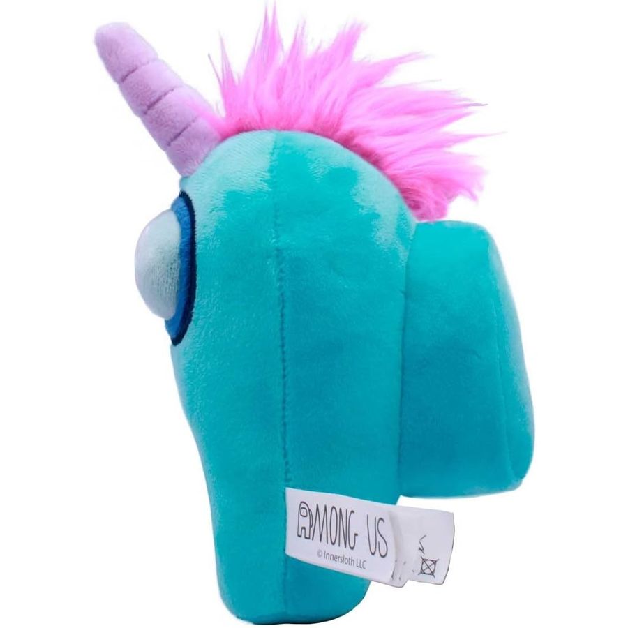 Among Us Cyan Unicorn Plush, 6 in, view 4