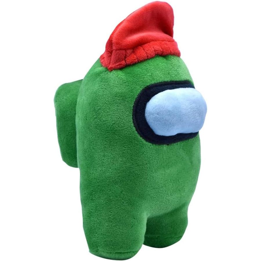 Among Us Green Red Beanie Plush, 6 in, view 3