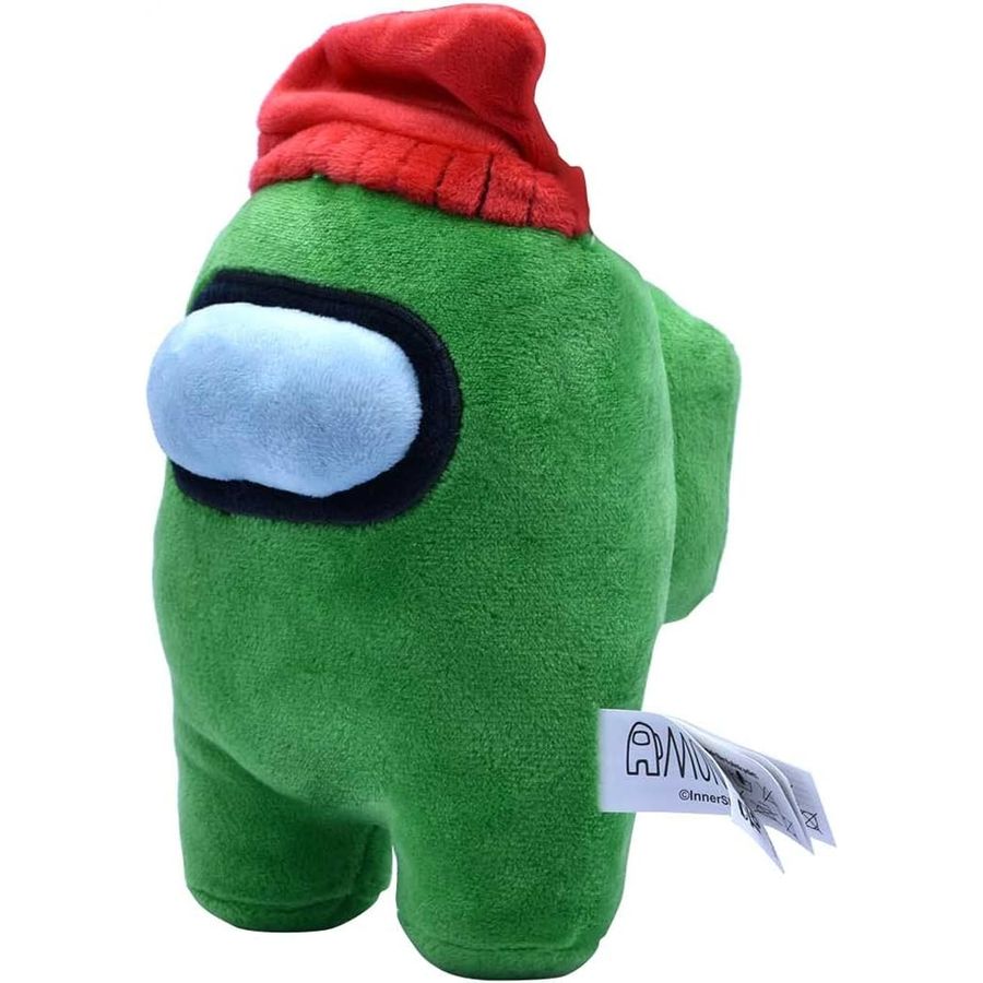 Among Us Green Red Beanie Plush, 6 in, view 5