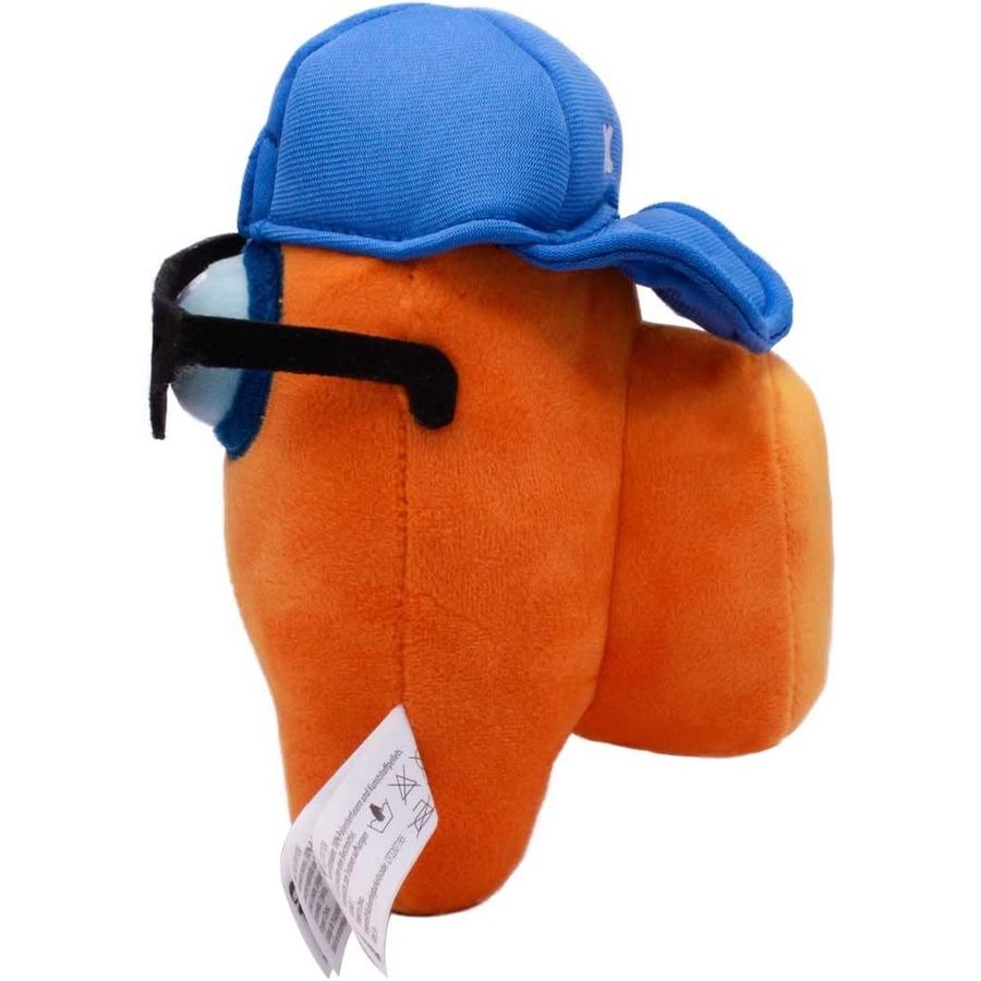 Among Us Orange Cap and Glasses Plush, 6 in, view 4