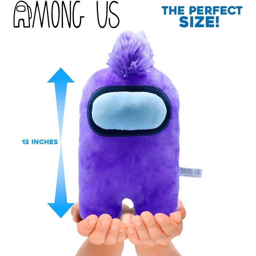Among Us Purple Mohawk Mega Plush, 12 in, view 2