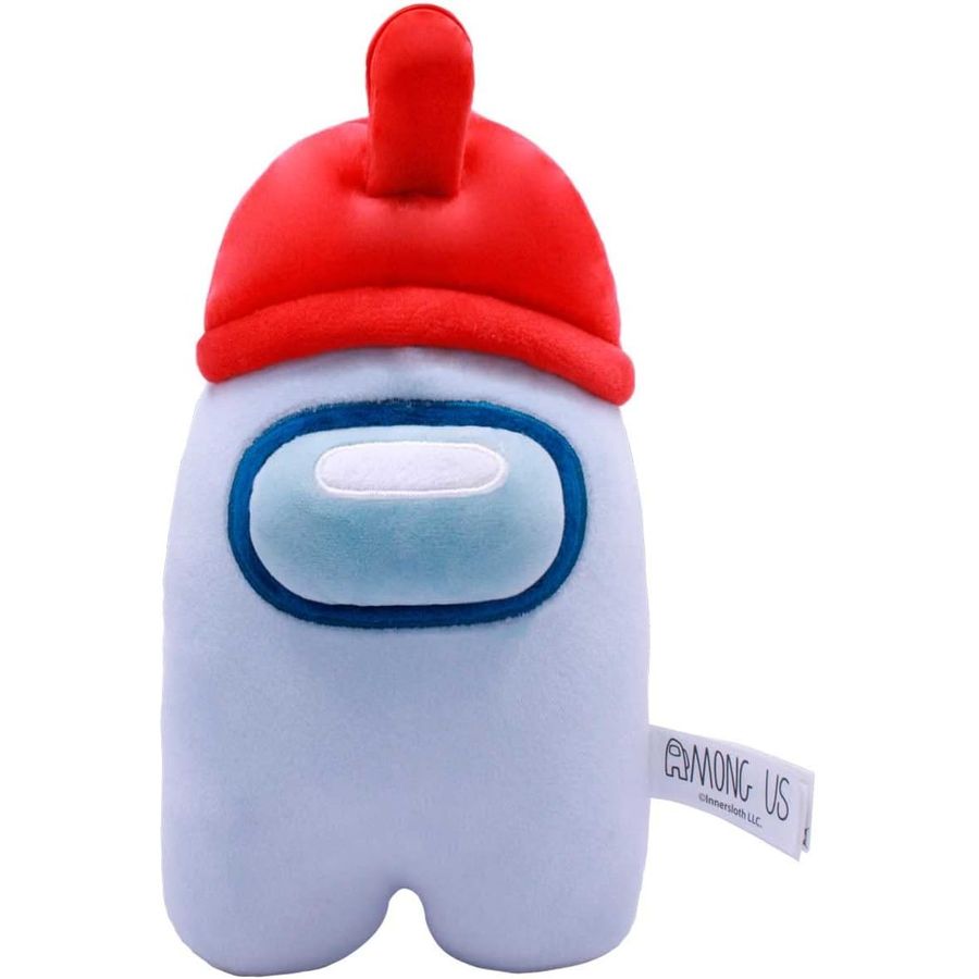 Among Us White Crewmate Glove Hat Plush, 7 in
