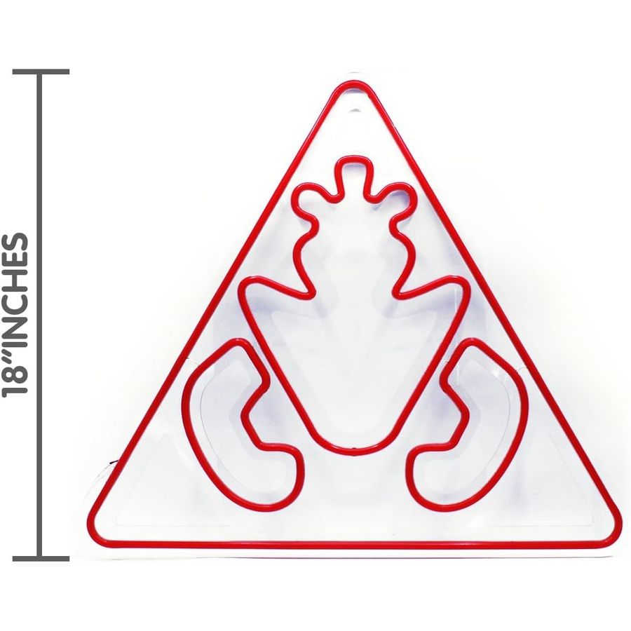 FNAF Freddy Triangle Logo Neon Wall Sign, 18 in, view 4