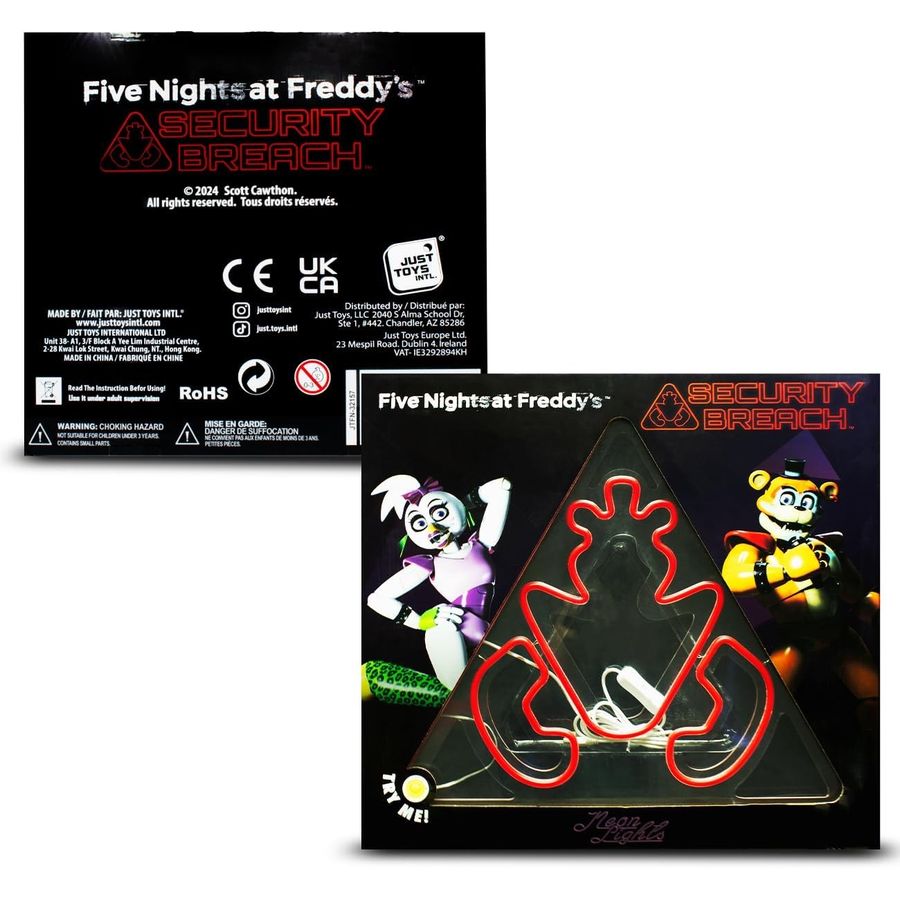 FNAF Freddy Triangle Logo Neon Wall Sign, 18 in, view 5