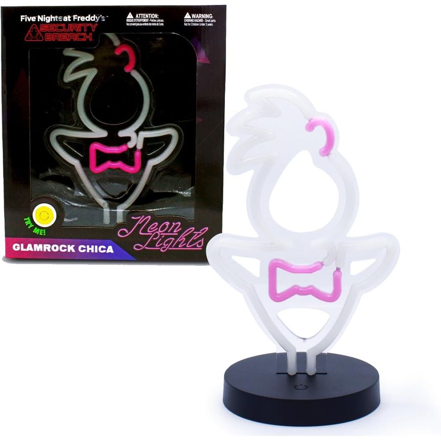 FNAF Glamrock Chica Neon Desk Sign, 12 in, view 2