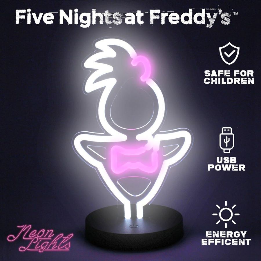 FNAF Glamrock Chica Neon Desk Sign, 12 in, view 4
