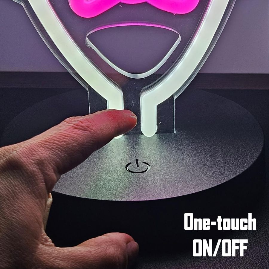 FNAF Glamrock Chica Neon Desk Sign, 12 in, view 5