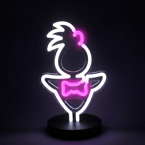 FNAF Glamrock Chica Neon Desk Sign, 12 in