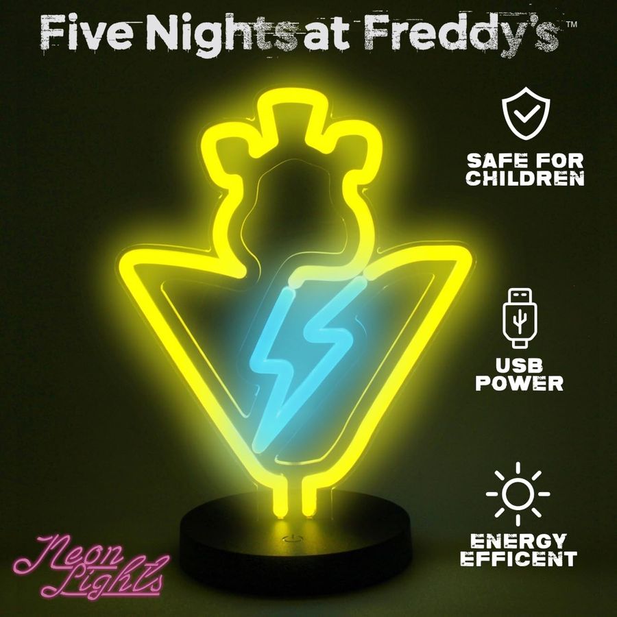 FNAF Glamrock Freddy Neon Light, 12 in, view 4