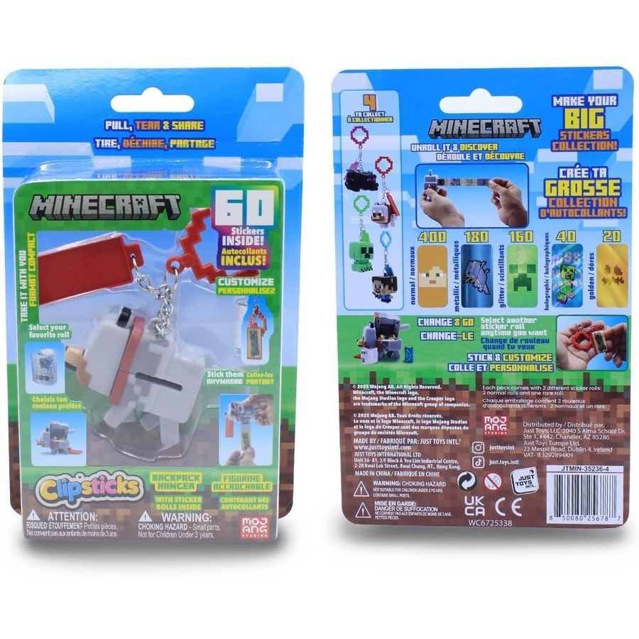 Minecraft Dennis Wolf Clipstick Hanger