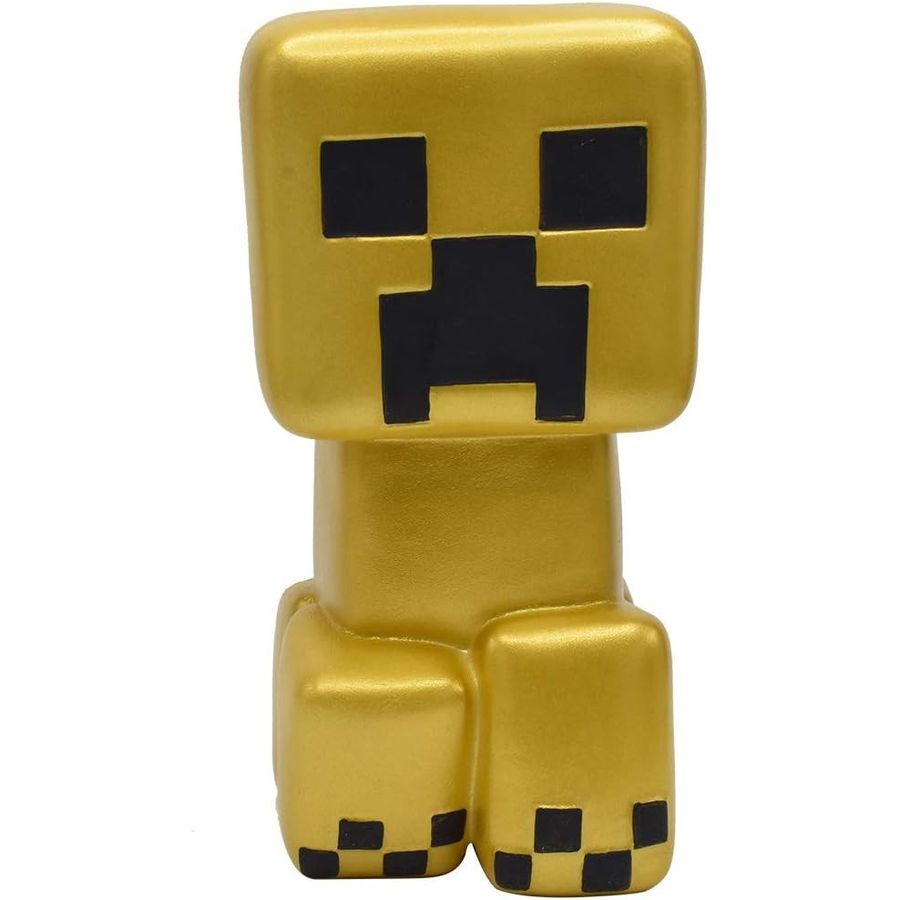 Minecraft Gold Creeper Mega SquishMe, 6 in