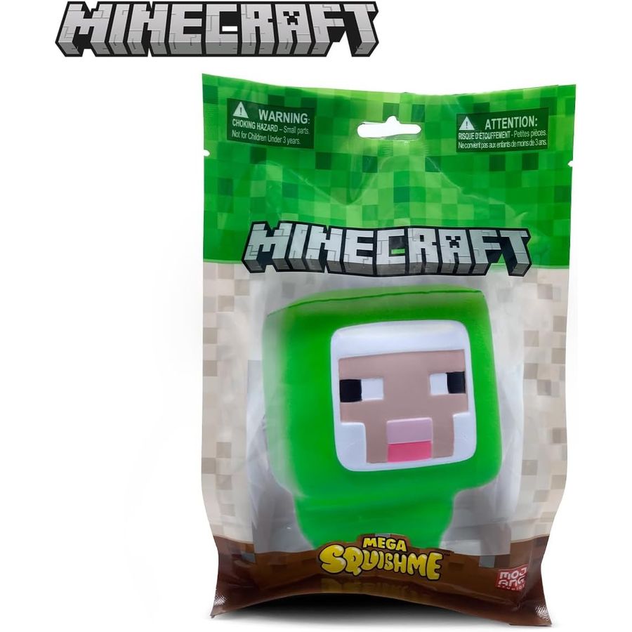 Minecraft Green Sheep Mega SquishMe, 6 in, view 5