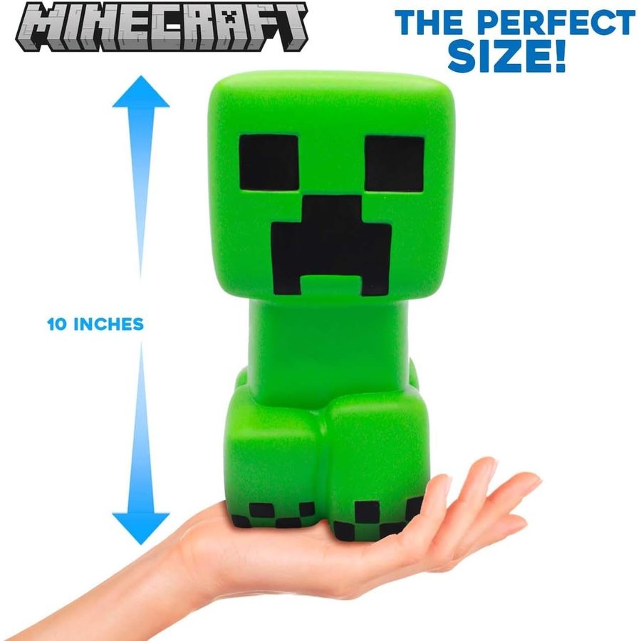 Minecraft Mighty Mega SquishMe Creeper, 10 in, view 3