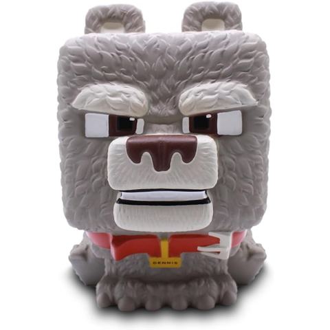 Minecraft Movie Dennis the Wolf Mighty Mega SquishMe