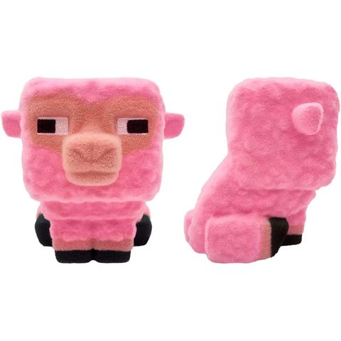 Minecraft Movie Pink Sheep SquishMe Cozzies, 7 in