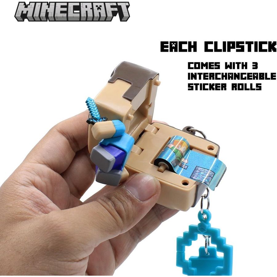 Minecraft Steve Clipstick Backpack Hanger, view 4