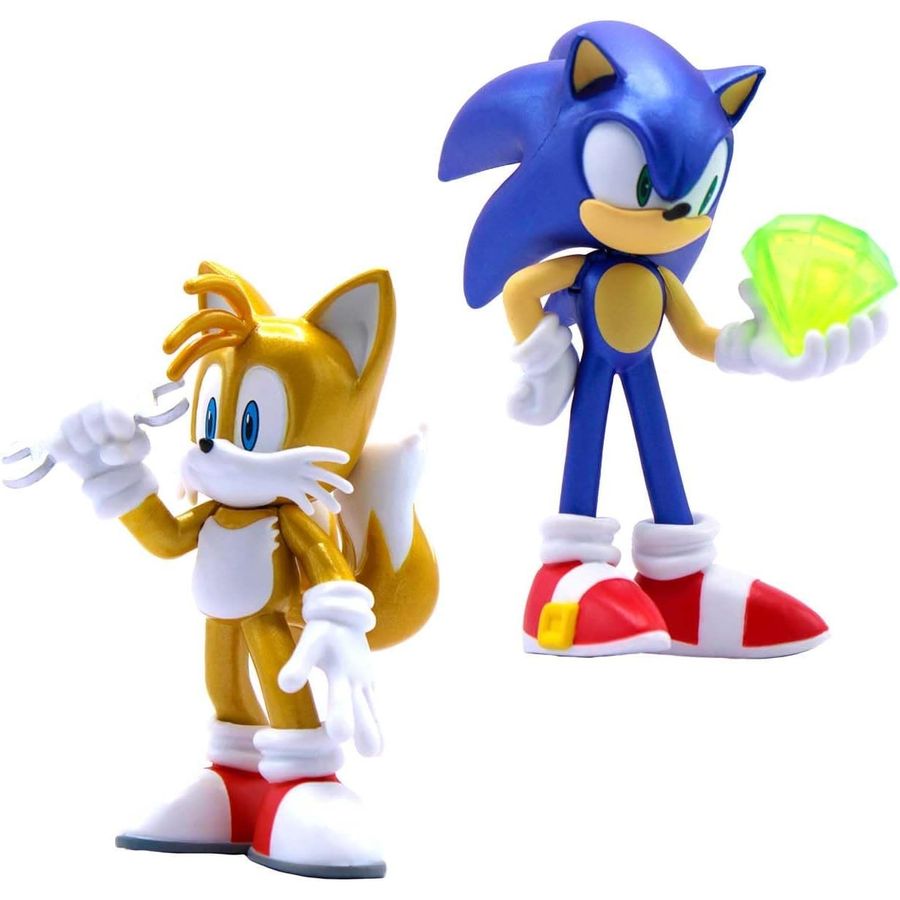 Sonic Metallic Sonic and Tails Figure 2-Pack, view 5
